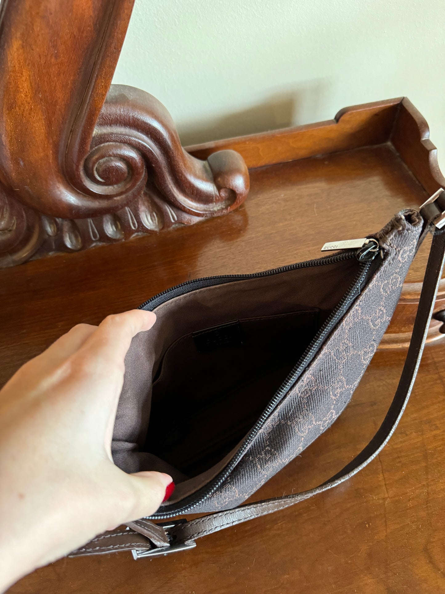 GUCCI MONOGRAM POCHETTE