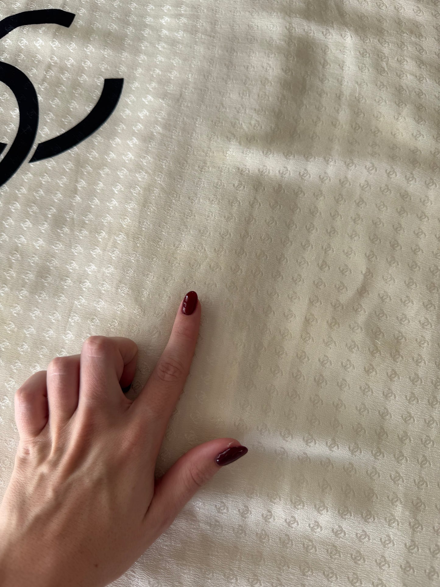 CHANEL SILK SCARF