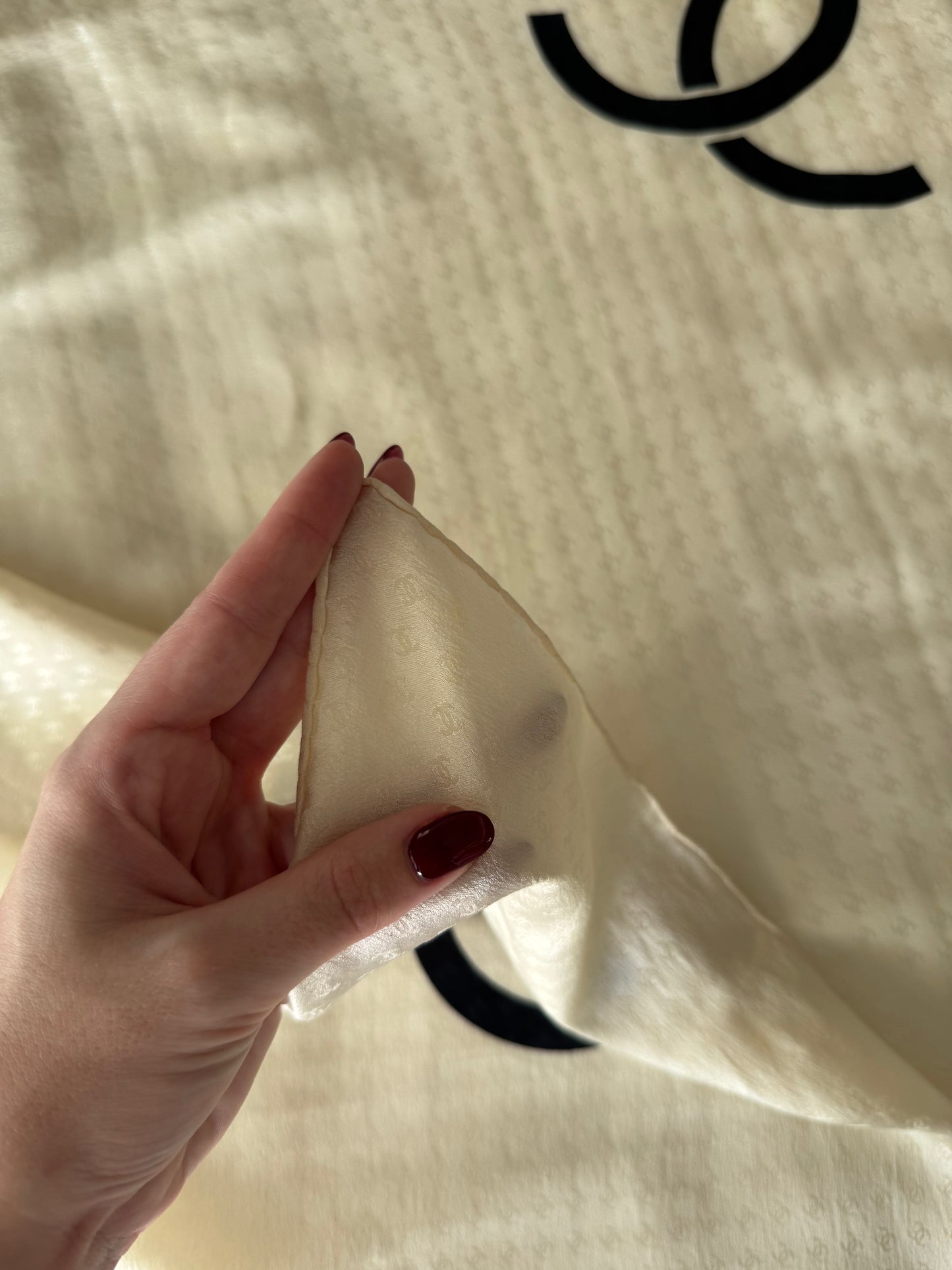 CHANEL SILK SCARF