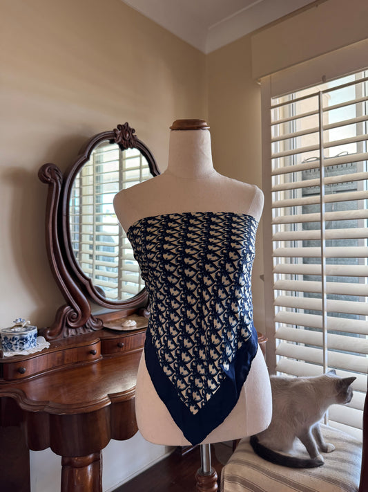 CHRISTIAN DIOR SILK SCARF