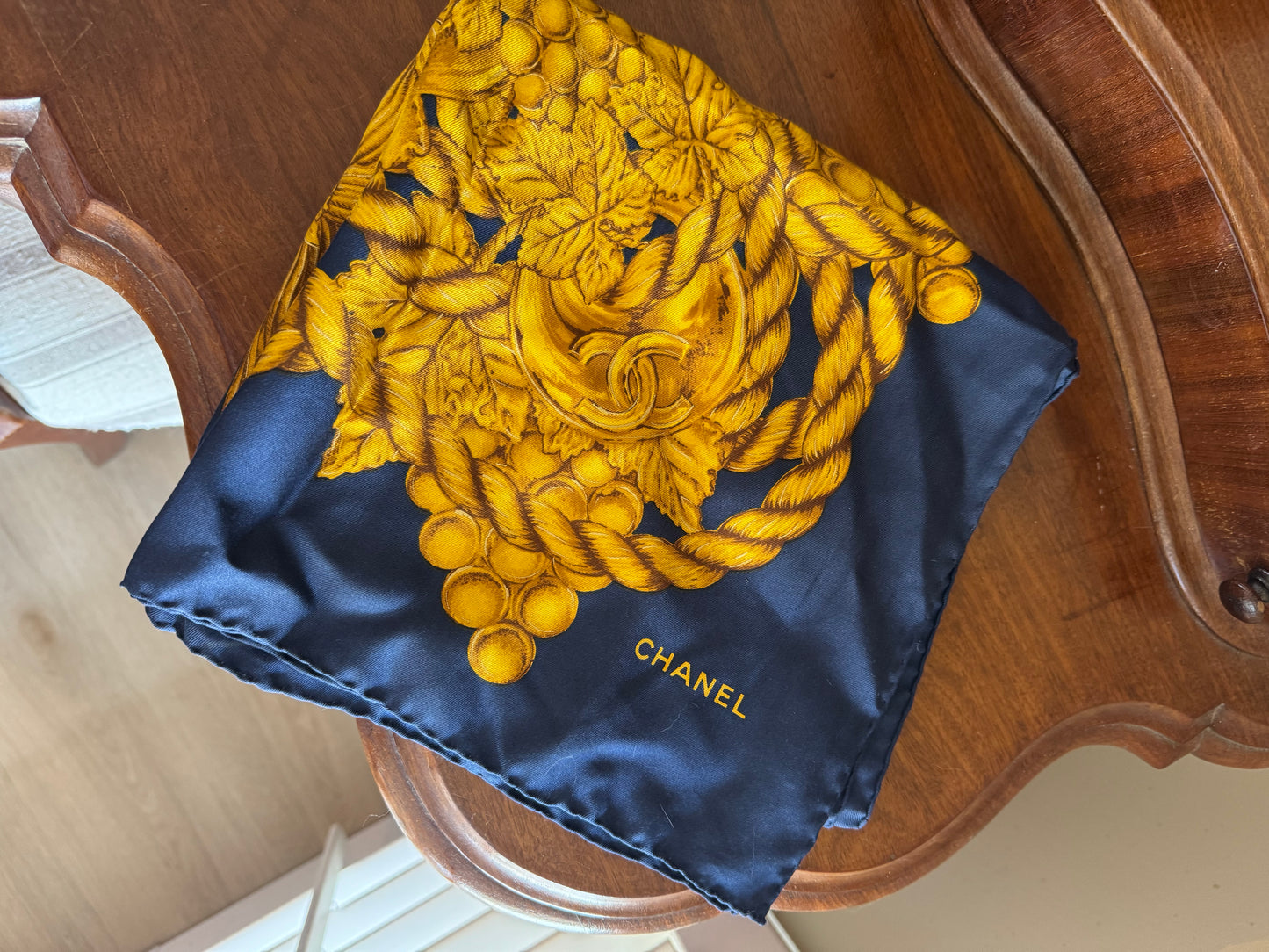 CHANEL SILK SCARF